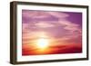 Sunset-frenta-Framed Art Print