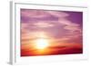 Sunset-frenta-Framed Art Print