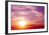 Sunset-frenta-Framed Art Print