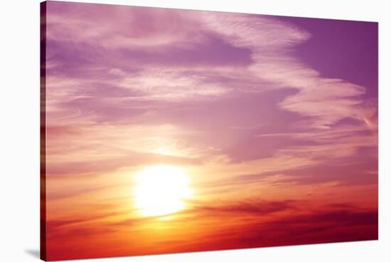 Sunset-frenta-Stretched Canvas