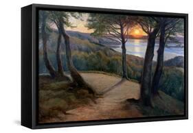 Sunset-Hans Agersnap-Framed Stretched Canvas