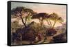 Sunset-Samuel Palmer-Framed Stretched Canvas