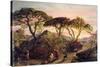 Sunset-Samuel Palmer-Stretched Canvas