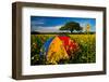 Sunshade, Brightly, Rest in the Colza Field at the Schleswig-Holstein County-Thomas Ebelt-Framed Photographic Print