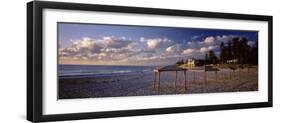 Sunshades on the Beach, Indiana Tea House, Cottesloe Beach, Perth, Western Australia, Australia-null-Framed Photographic Print