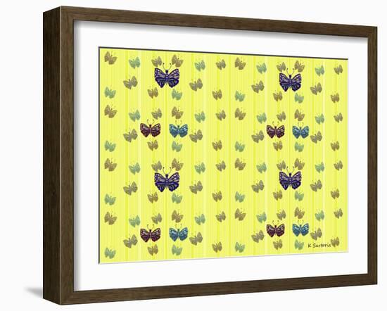 Sunshine And Butterflies-Sartoris ART-Framed Giclee Print
