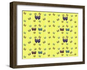 Sunshine And Butterflies-Sartoris ART-Framed Giclee Print