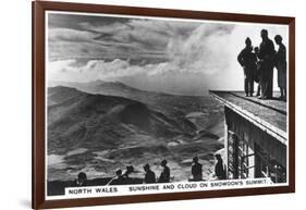Sunshine and Clouds on Snowdon's Summit, North Wales, 1936-null-Framed Giclee Print