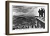 Sunshine and Clouds on Snowdon's Summit, North Wales, 1936-null-Framed Premium Giclee Print