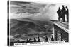 Sunshine and Clouds on Snowdon's Summit, North Wales, 1936-null-Stretched Canvas