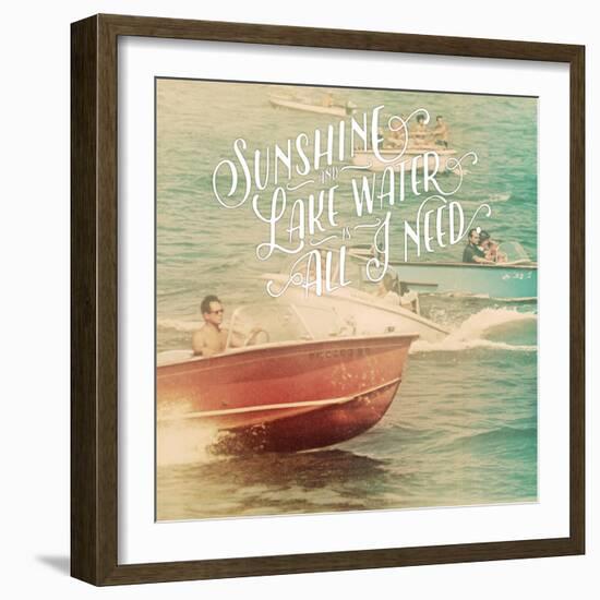 Sunshine and Lake Water-The Saturday Evening Post-Framed Giclee Print