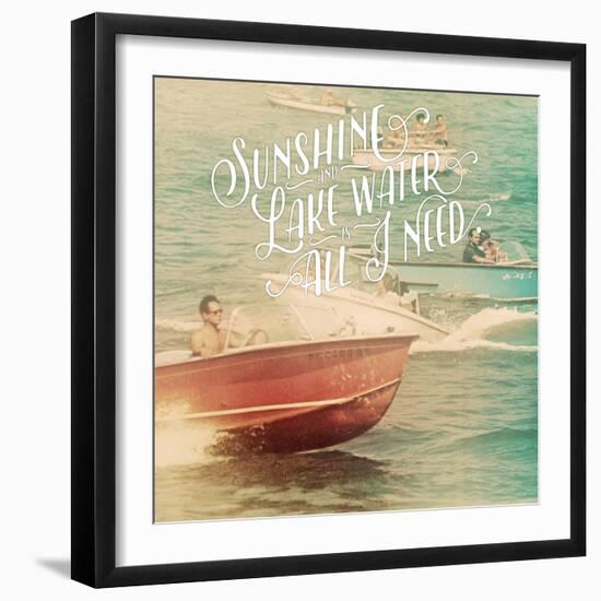 Sunshine and Lake Water-The Saturday Evening Post-Framed Giclee Print