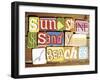 Sunshine And Sandy Beaches-null-Framed Art Print