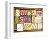 Sunshine And Sandy Beaches-Norfolk Boy-Framed Art Print