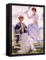 Sunshine and Shadow, C.1912 (Oil on Canvas)-Frank Weston Benson-Framed Stretched Canvas