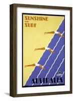 Sunshine and Surf Australia-null-Framed Giclee Print