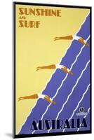Sunshine and Surf Australia-null-Mounted Giclee Print