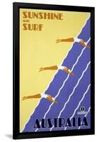 Sunshine and Surf Australia-null-Framed Giclee Print