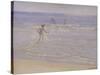 Sunshine at Skagen: Boys Swimming, 1892 (Study)-Peder Severin Kröyer-Stretched Canvas