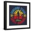 Sunshine Beach Girl Artwork-null-Framed Art Print