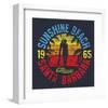 Sunshine Beach Girl Artwork-null-Framed Art Print