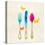 Sunshine Cutlery-Meili Van Andel-Stretched Canvas