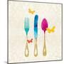 Sunshine Cutlery-Meili Van Andel-Mounted Art Print