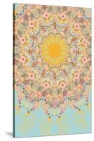 Sunshine Floral Mandala-null-Stretched Canvas