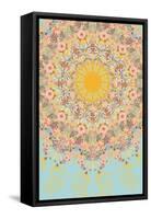 Sunshine Floral Mandala-null-Framed Stretched Canvas