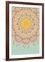 Sunshine Floral Mandala-null-Framed Art Print