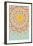 Sunshine Floral Mandala-null-Framed Art Print