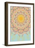 Sunshine Floral Mandala-null-Framed Art Print