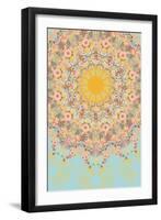 Sunshine Floral Mandala-null-Framed Art Print