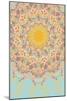 Sunshine Floral Mandala-null-Mounted Art Print