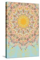 Sunshine Floral Mandala-null-Stretched Canvas