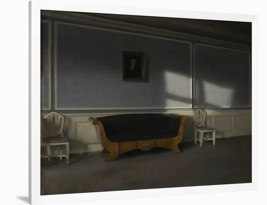 Sunshine in the Drawing Room III, c.1905-Vilhelm Hammershoi-Framed Giclee Print