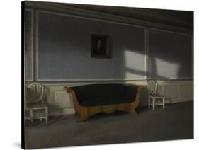 Sunshine in the Drawing Room III, c.1905-Vilhelm Hammershoi-Stretched Canvas