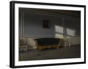 Sunshine in the Drawing Room III, c.1905-Vilhelm Hammershoi-Framed Giclee Print