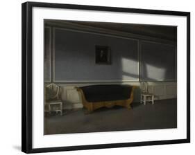 Sunshine in the Drawing Room III, c.1905-Vilhelm Hammershoi-Framed Giclee Print