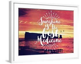 Sunshine Is The Best Medicine-The Saturday Evening Post-Framed Giclee Print