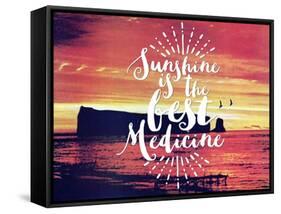 Sunshine Is The Best Medicine-The Saturday Evening Post-Framed Stretched Canvas