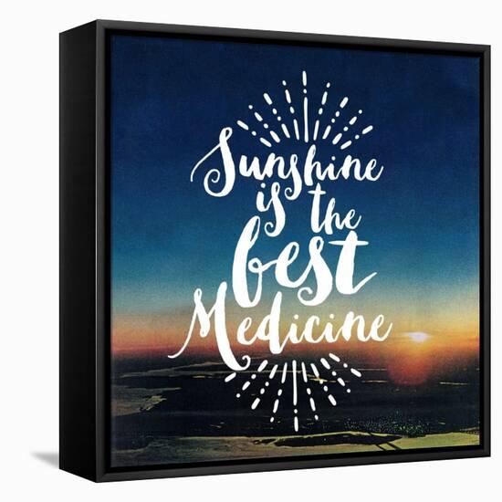 Sunshine Is The Best Medicine-The Saturday Evening Post-Framed Stretched Canvas