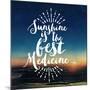 Sunshine Is The Best Medicine-The Saturday Evening Post-Mounted Giclee Print