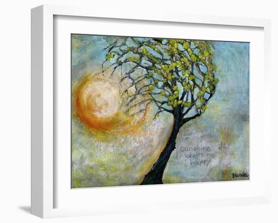 sunshine keeps me happy-Blenda Tyvoll-Framed Art Print