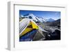 Sunshine Lights a Campsite of Eagle Peak and Aoraki in Mt. Cook National Park, New Zealand-Sergio Ballivian-Framed Photographic Print