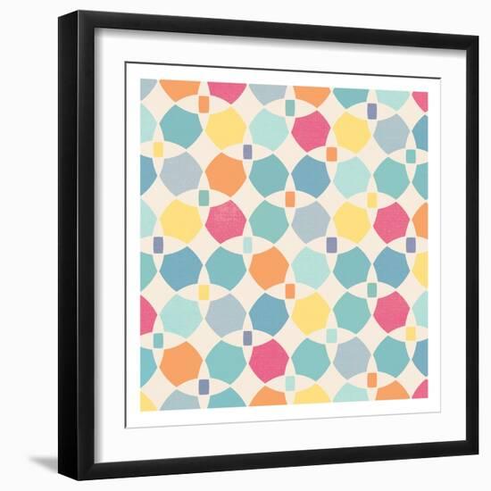 Sunshine Pattern Version Two-Alicia Vidal-Framed Art Print