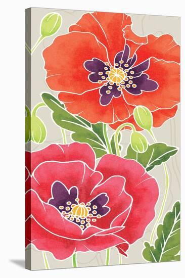 Sunshine Poppies Panel I-Elyse DeNeige-Stretched Canvas