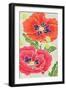 Sunshine Poppies Panel I-Elyse DeNeige-Framed Art Print