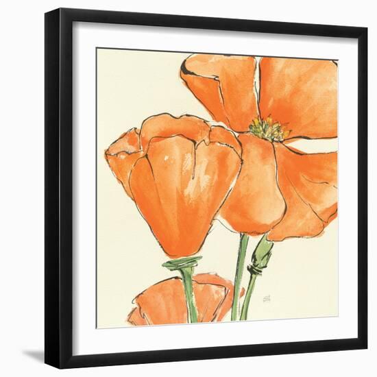 Sunshine Poppy III-Chris Paschke-Framed Art Print