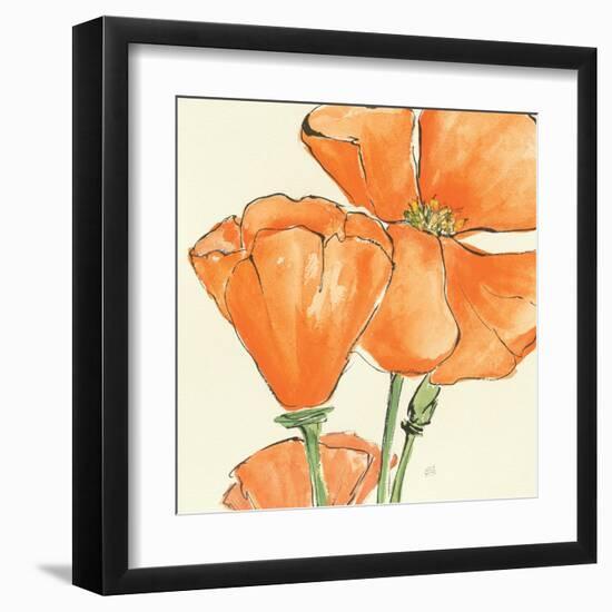 Sunshine Poppy III-Chris Paschke-Framed Art Print